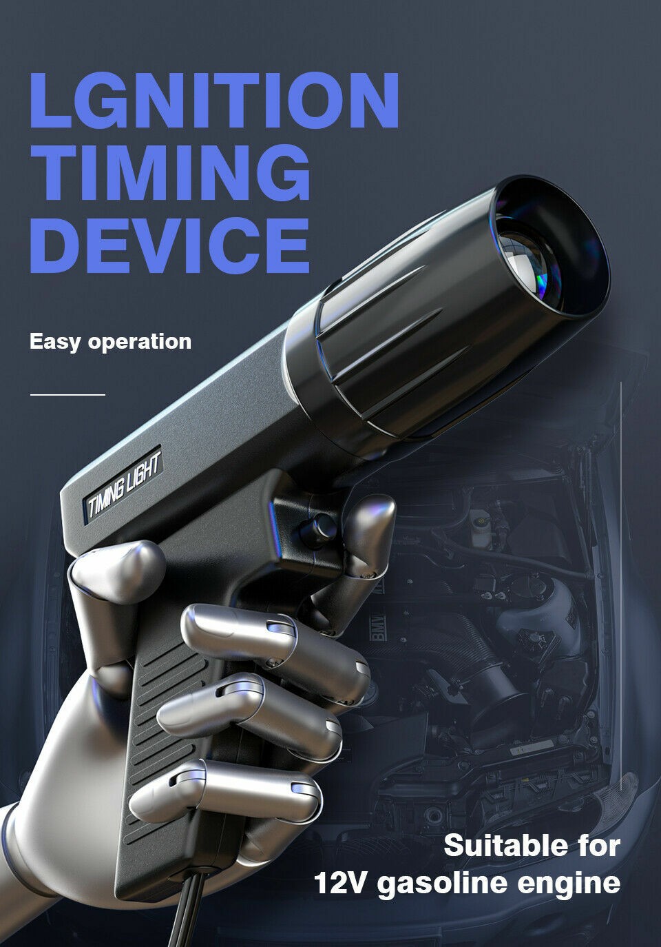 Universal Inductive Timing Light Gun for Petrol Engines -DIAGTOOL Z093B