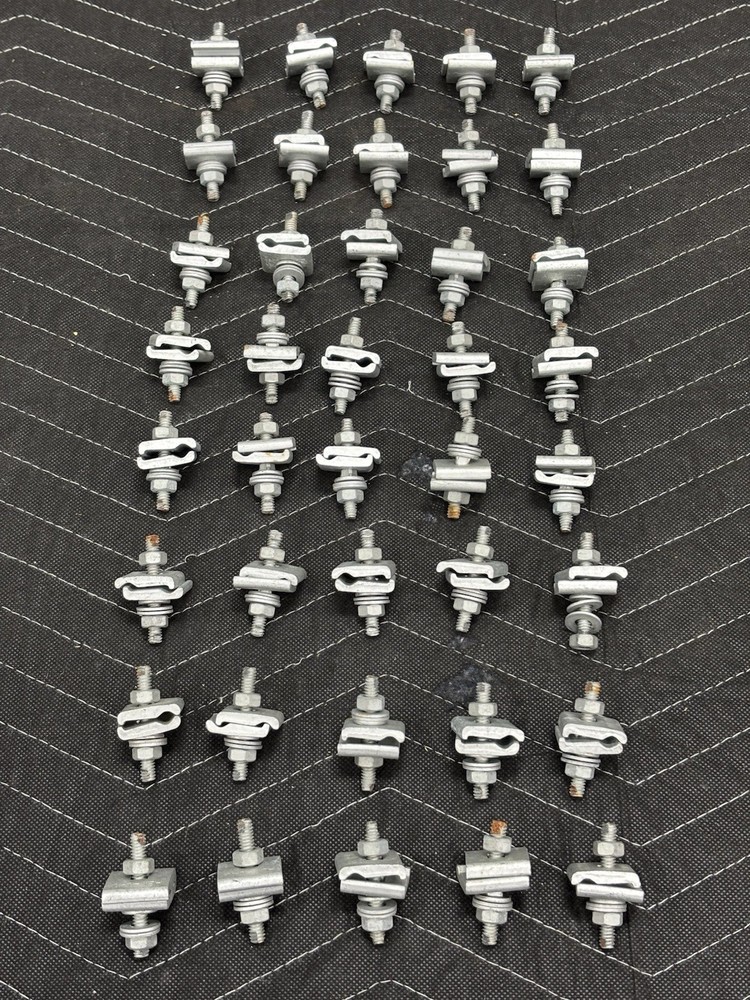 Qty 60 - Diamond #26-09015, "D" Cable Lashing Wire Clamp, “Bug Nut”