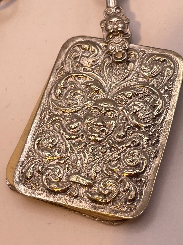 Chatelaine Solid Silver Antique Victorian Continental pin cushion pencil etc