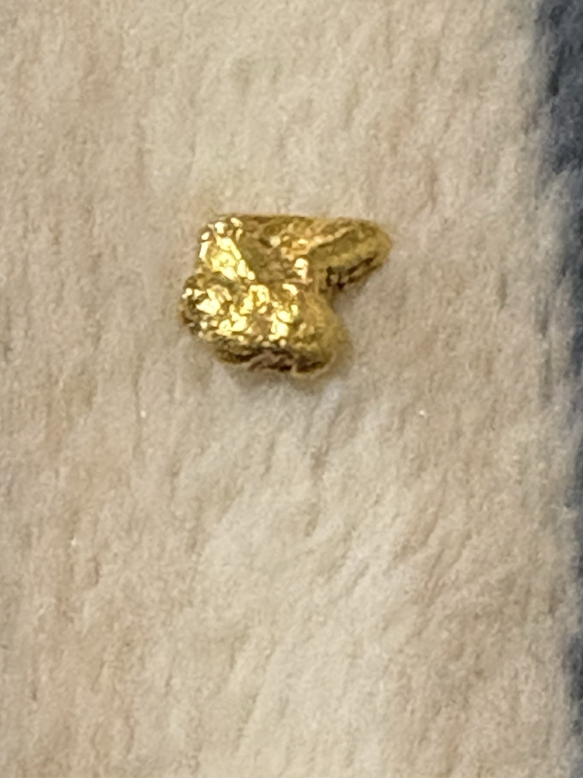 Alaskan Natural Gold Nugget .567 Grams Genuine