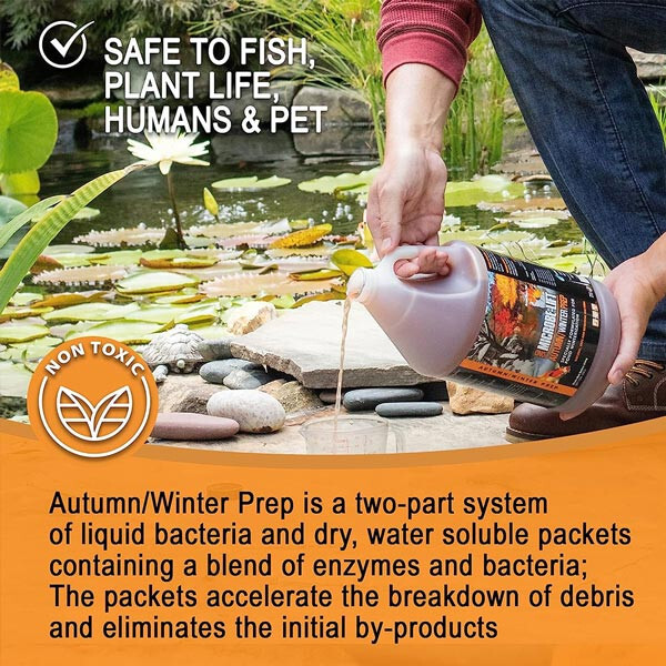 Microbe Lift Autumn / Winter Prep 1 Quart Pond Winterizing Kit 2 Pack AUTPREP