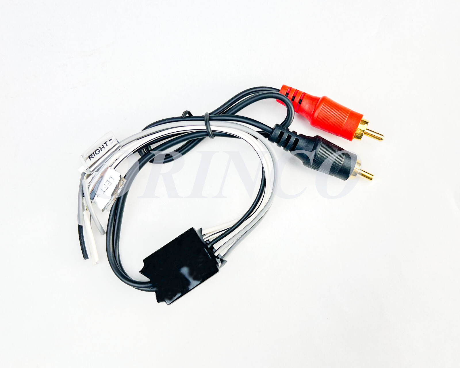 CAR AUDIO STEREO SPEAKER WIRE TO RCA ADAPTER LINE OUT HIGH LEVEL LOW CONVERTER