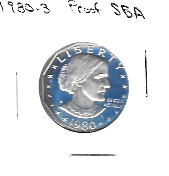1980 S Susan B Anthony Proof Dollar