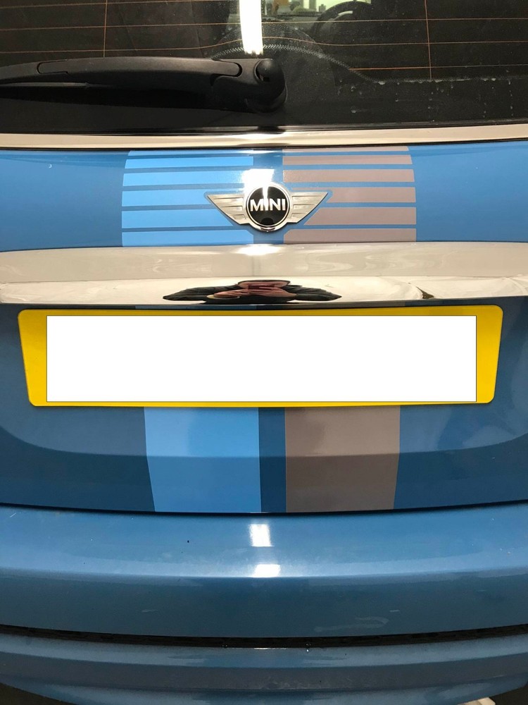 Mini Cooper Bayswater Stripes Front and Back Decal/ Sticker