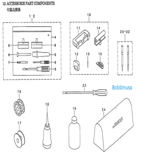 Table Mount Rubber Corner Cushion Juki DDL-8700