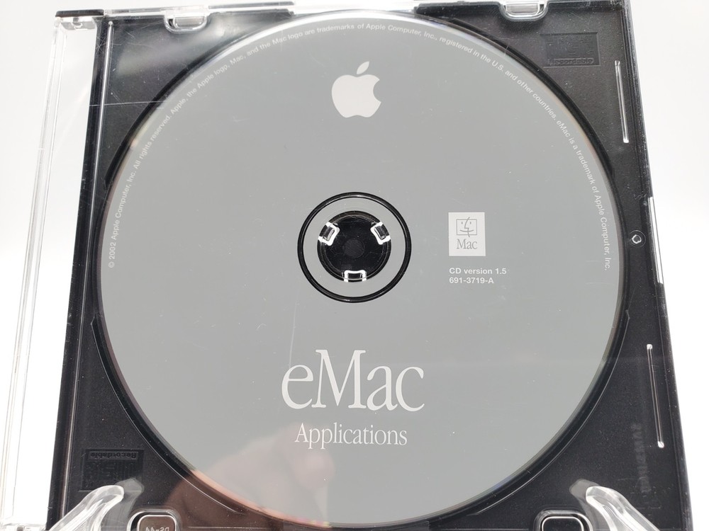2002 Macintosh Mac eMac Applications Version 1.5 Software Installation CD Disc