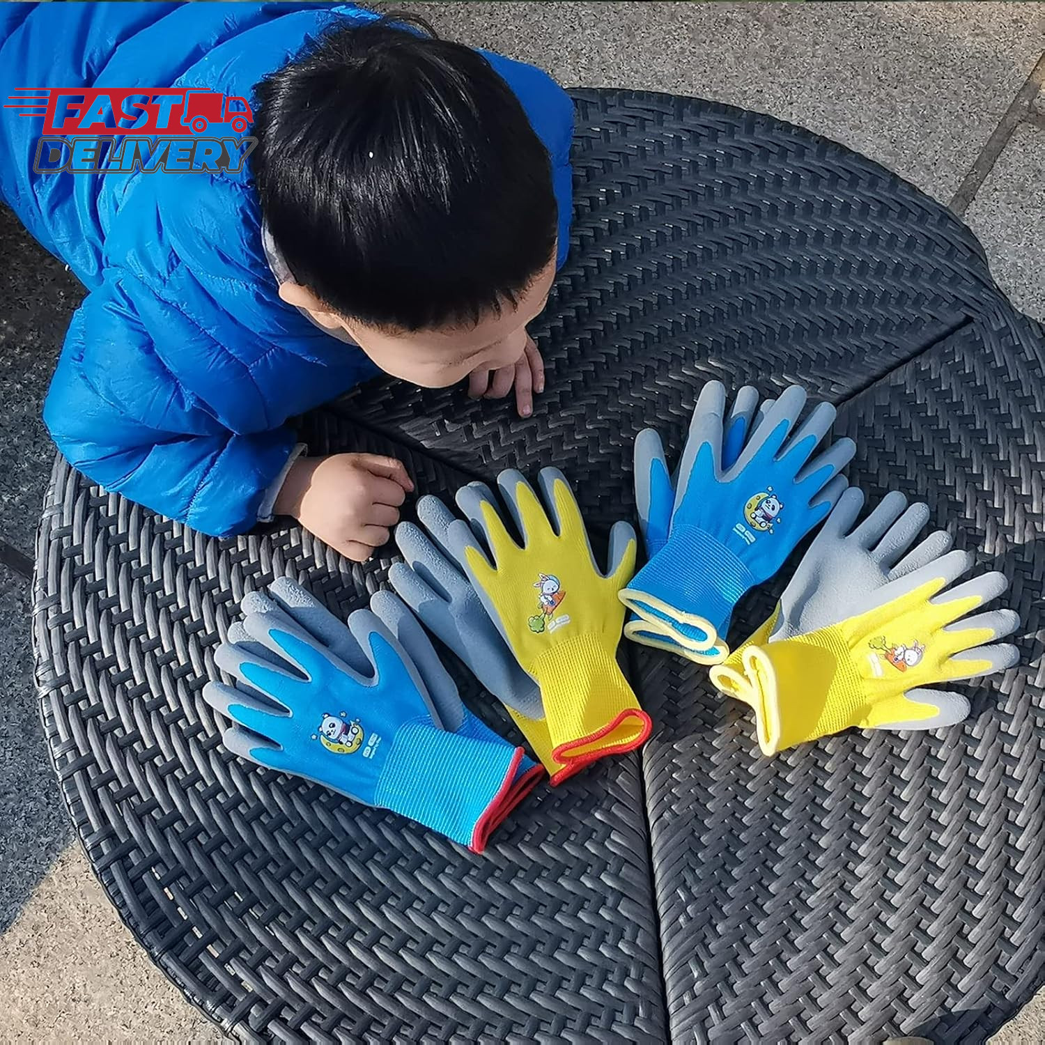 Ages 8-10 Kids Gardening Gloves,Yard Work Gloves for Toddlers, Youth, Girls, Boy