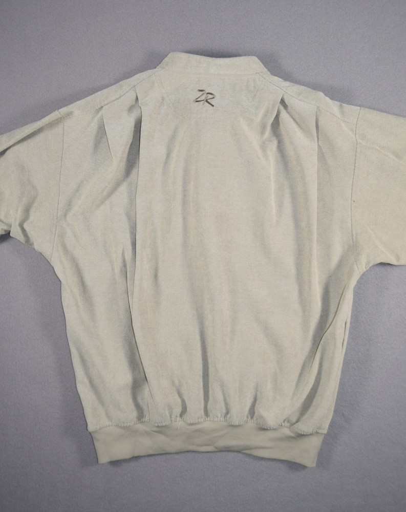 Zero Restriction Jacket Mens Small Khaki Woven Golf Outerwear Pullover Bomber