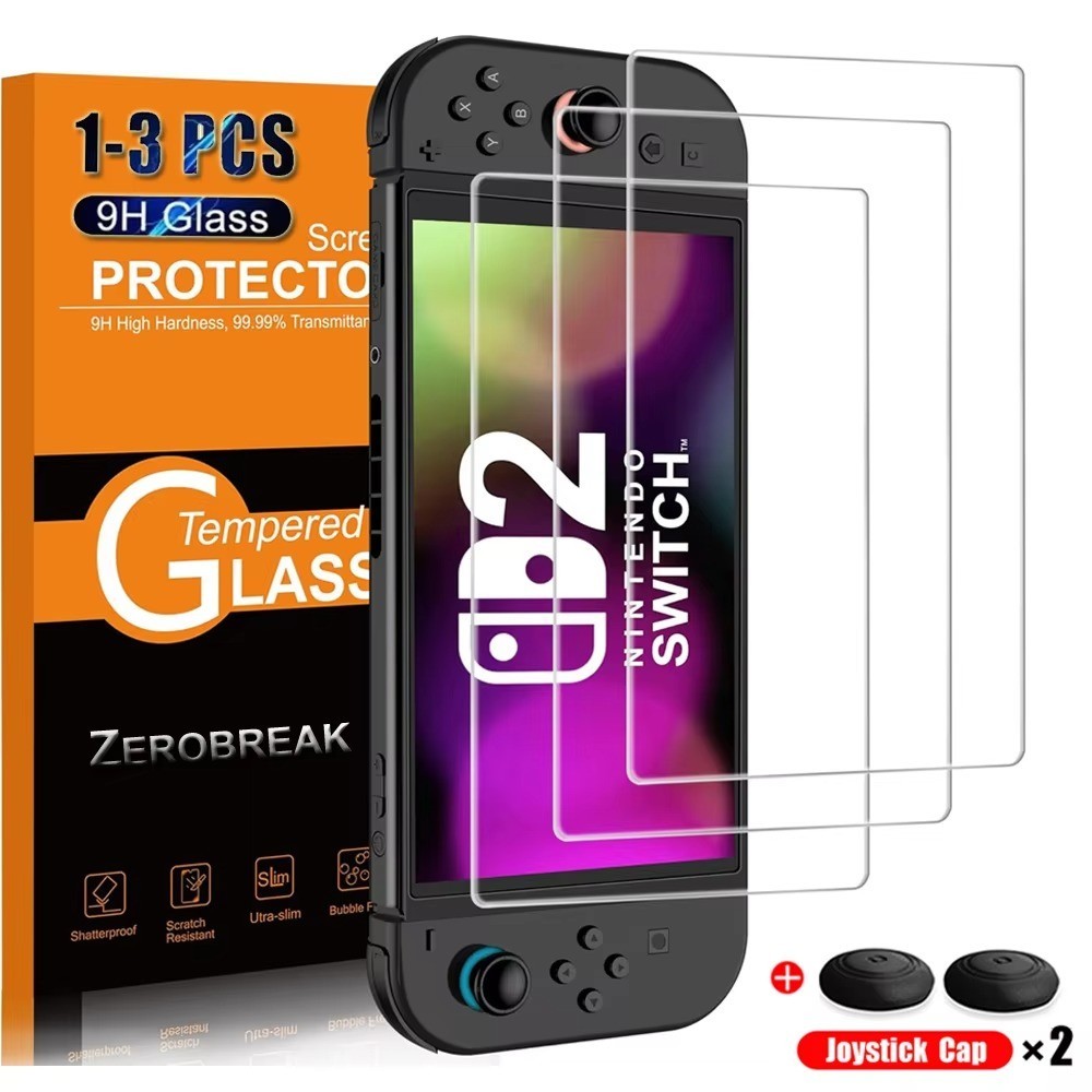 Tempered Screen Protector Glass For Switch Nintendo 2