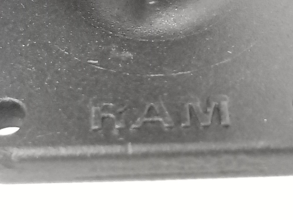 RAM Double 1.5" Ball Mount with Round and Rectangular Plates - RAM-101U-225
