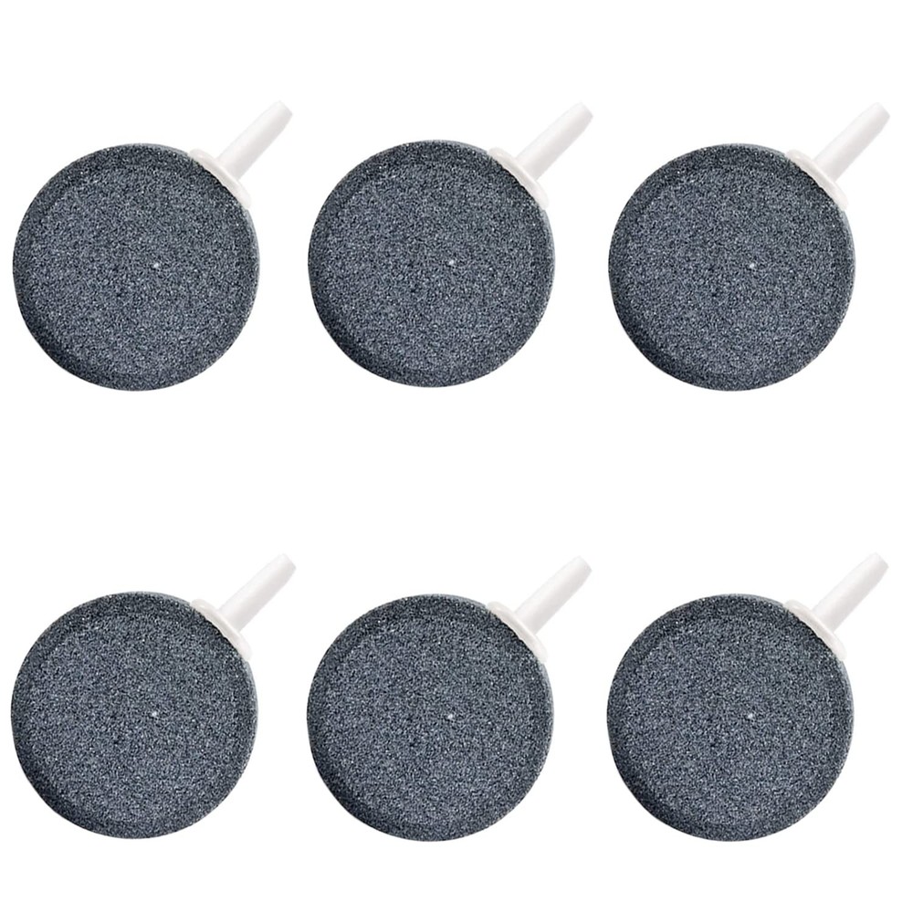 DeKago Aquarium Air Stone Disc - 1.6 Inch Bubble Diffuser, Grey
