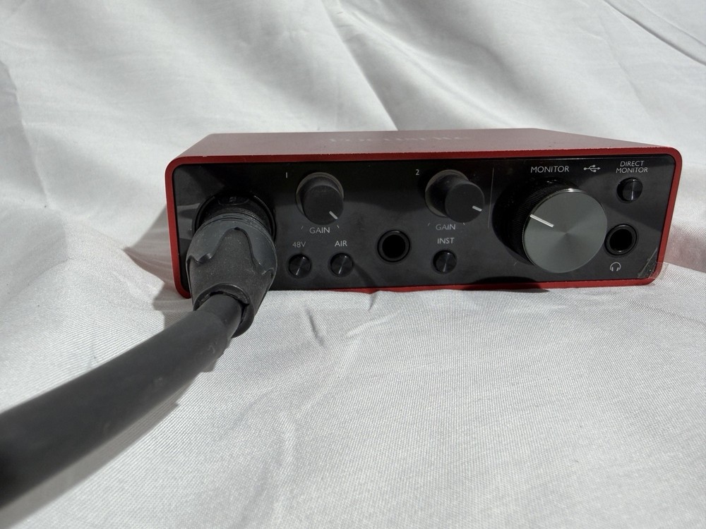 Focusrite Scarlett Solo Audio Interface & AKG P120 Microphone w/ Cable - 3rd Gen