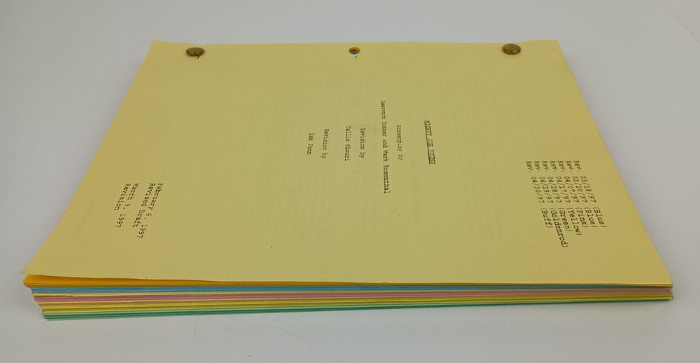 Mighty Joe Young Original Script with multiple revision page colors