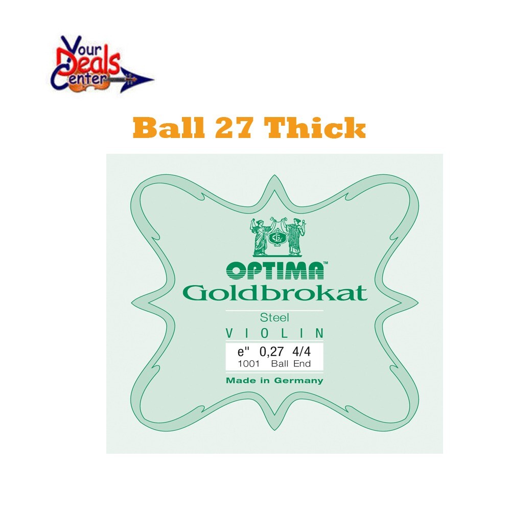 Lenzner Goldbrokat Violin E String 4/4 Ball End Thick 27