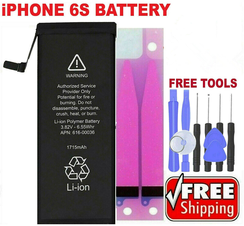 New Battery For iPhone 6s Internal Flex Cable Replacement 1715mAh + Tools & Tape