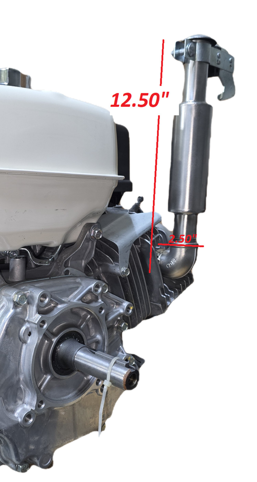 Rain cap Exhaust Muffler SS: Predator 301, 420. Honda GX 240, 270, 390.