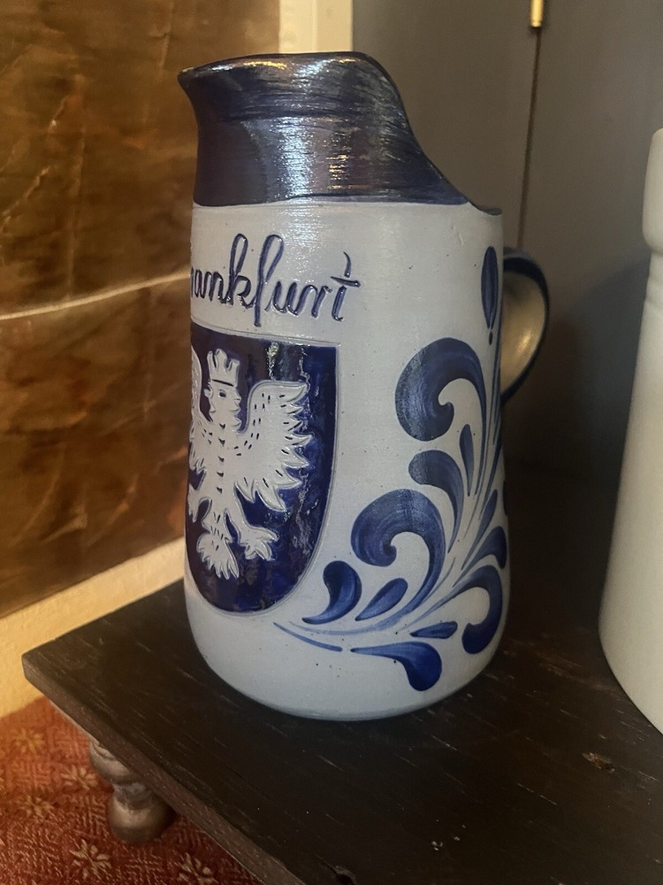 Frankfurt Germany Stoneware Pitcher