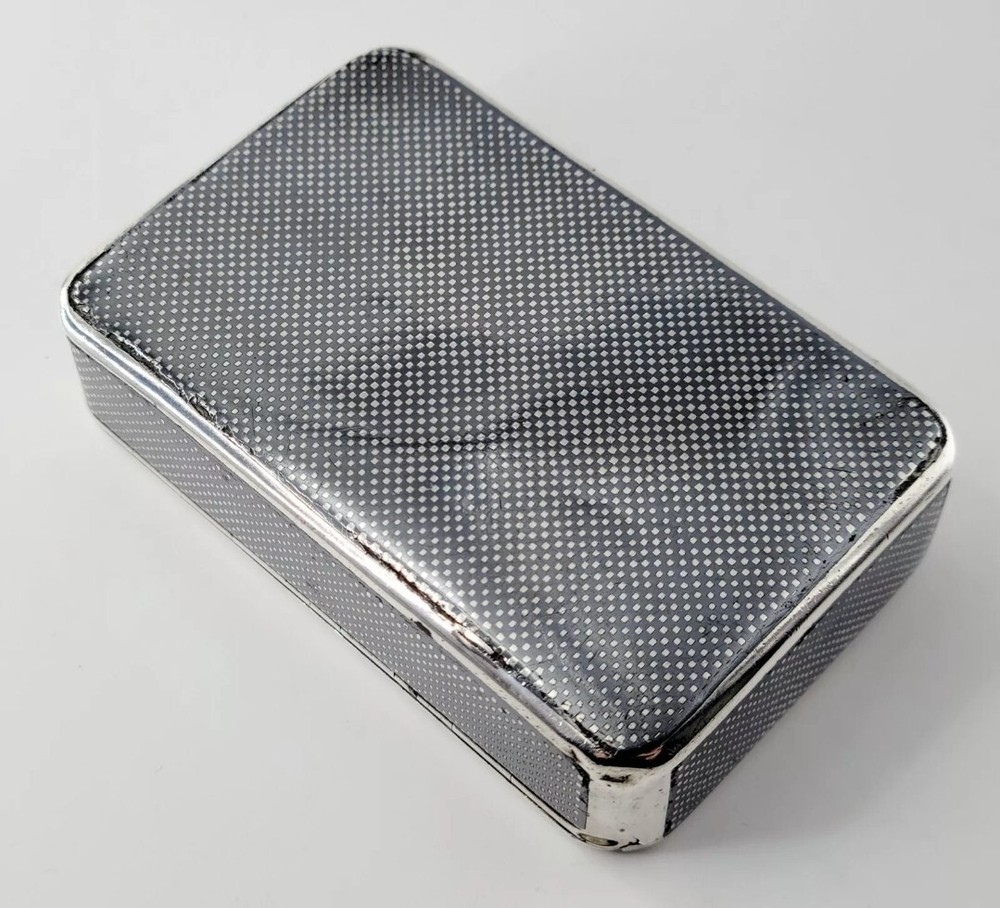 1874 IMPERIAL RUSSIAN NIELLO SOLID SILVER CIGARETTE CASE 84 WITH TROIKA SCENE