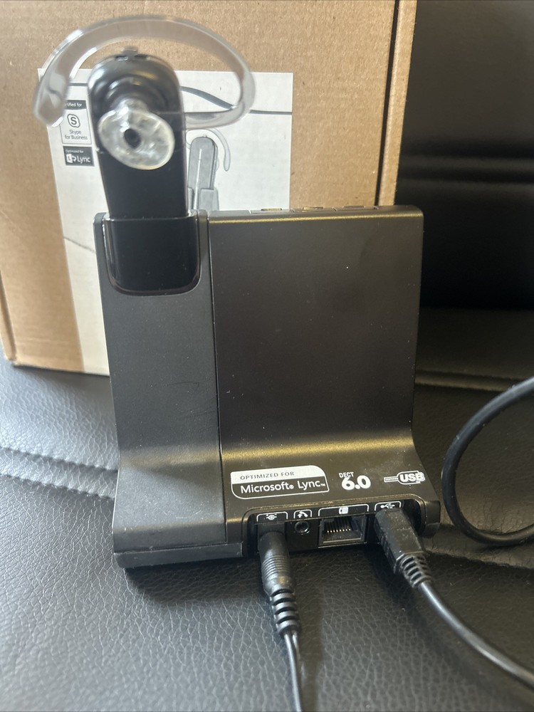 Plantronics Headset Multi Device Wireless System Savi 745 Untested Turns On