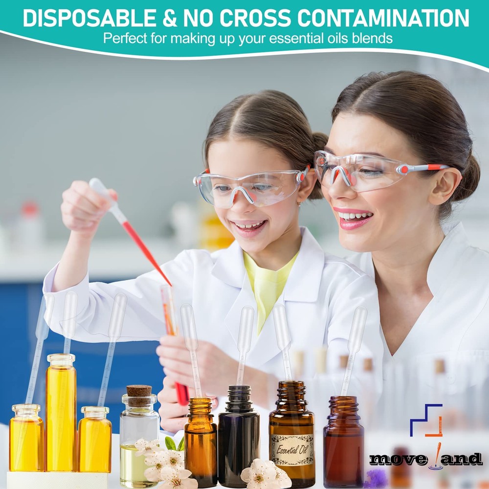 25Pcs 5ML Pipettes Dropper Disposable Pipettes Plastic Dropper for Lab Scien...