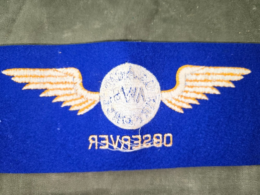 WWII USAAF AWS Observer Armband #1