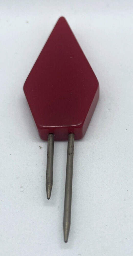 Schneider Red Bakelite Kob Knobs Corn CobHolders Vintage Original Box