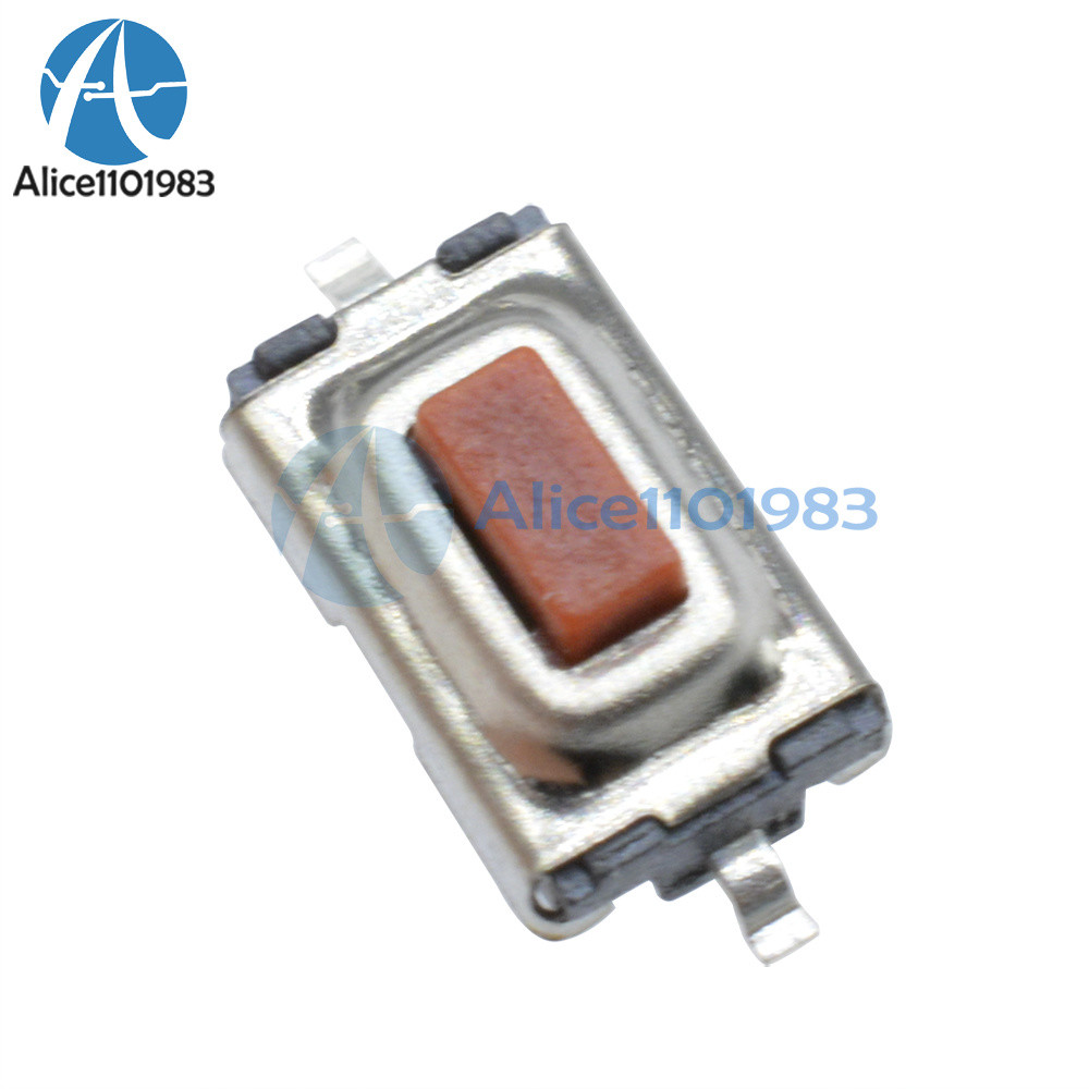 100pcs 3X6X2.5mm Tactile Push Button Switch Tact Switch Micro Switch 2 Pin SMD A