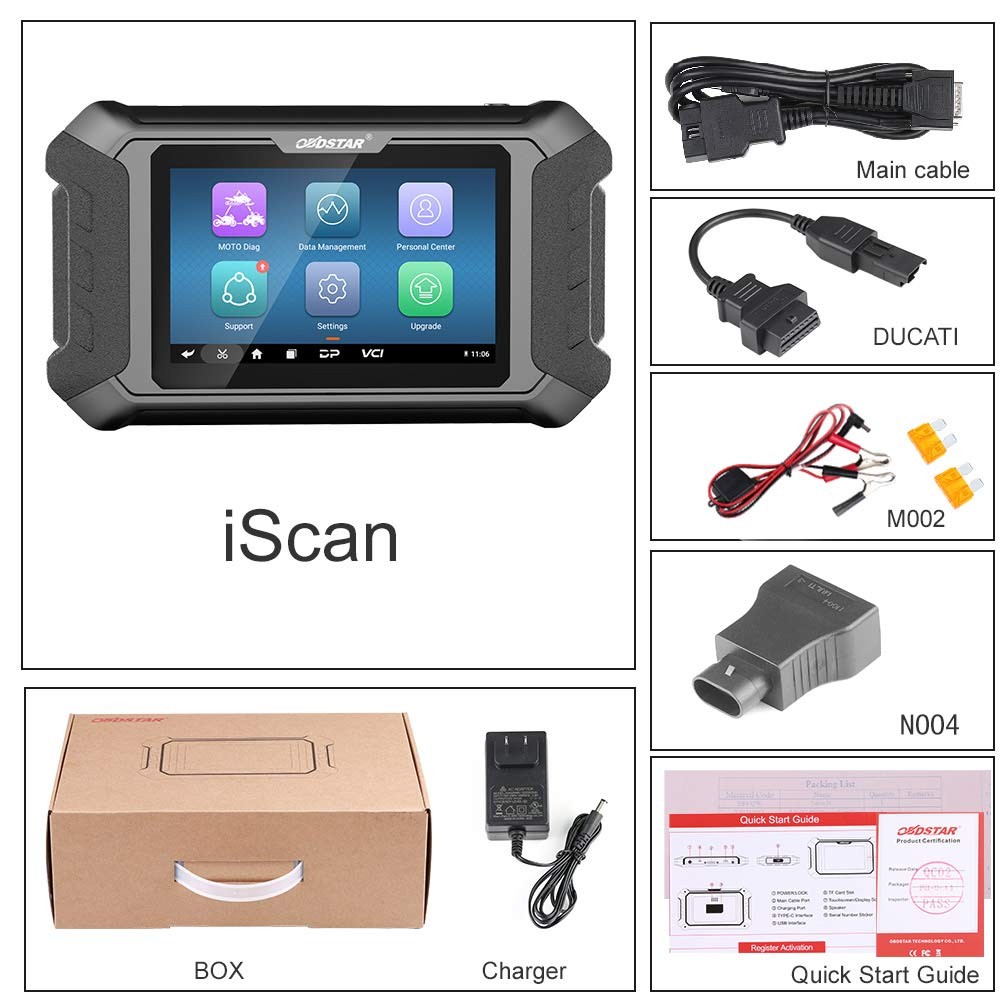 OBDSTAR iScan For Ducati Motorcycle Diagnostic Scanner Coding /M041 Cable
