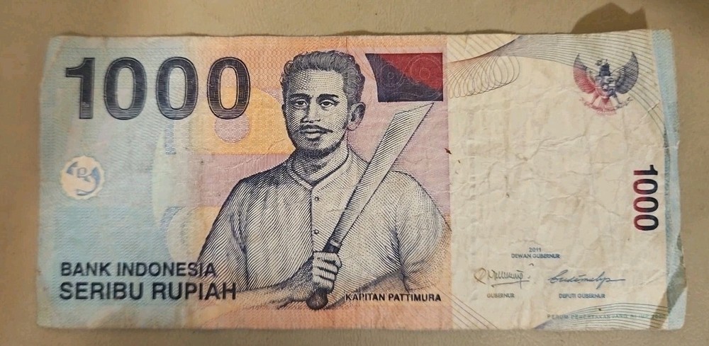 2011 Indonesia 1000 Rupiah Note