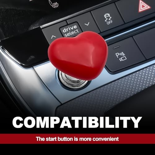 Car Push to Start Button Cover One Touch Engine Start Stop Ignition Switch Red