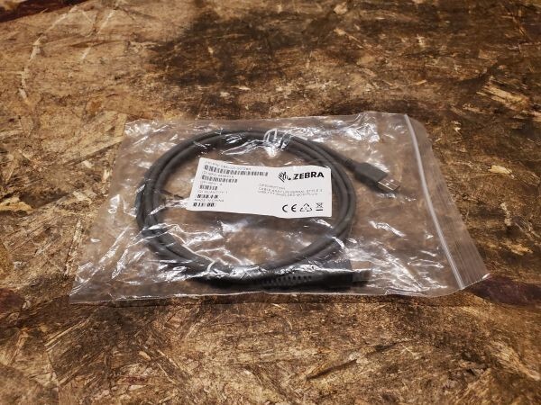 NEW Zebra CBA-U21-S07ZBR USB Data Transfer Cable - USB for Barcode Scanner 7 ft