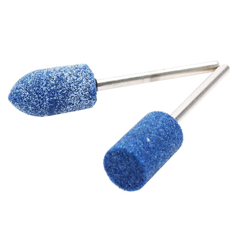 AUTOTOOLHOME 1/8" Shank Abrasive Mounted Stone Grinding Bits Sanding Blue