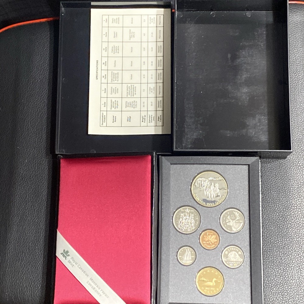 1992 Canada Proof Double Dollar Set (.925 Silver Dollar -Mint Set) Uncirculated