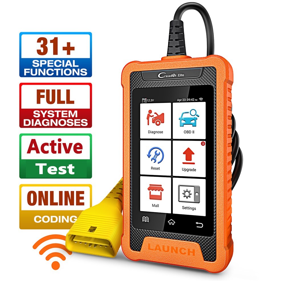 LAUNCH Creader Elite For Honda Car ALL System Diagnostic Scanner Tool ECU Coding