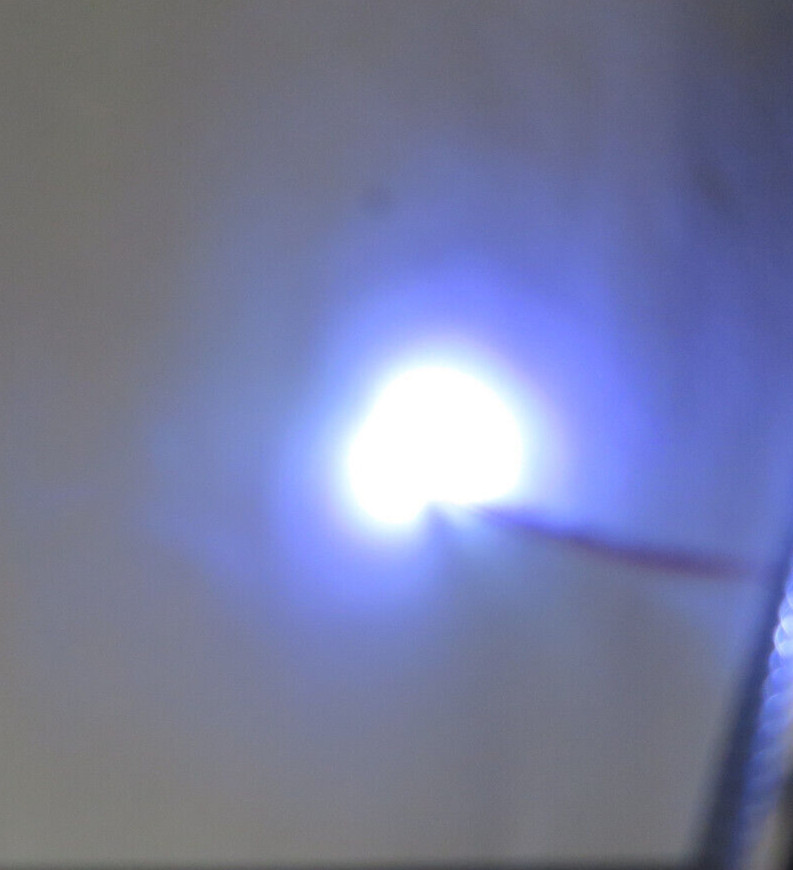 (D8) Micro LED 10x Cool White 402 8-16 Volt HO Complete Connection Ready!!