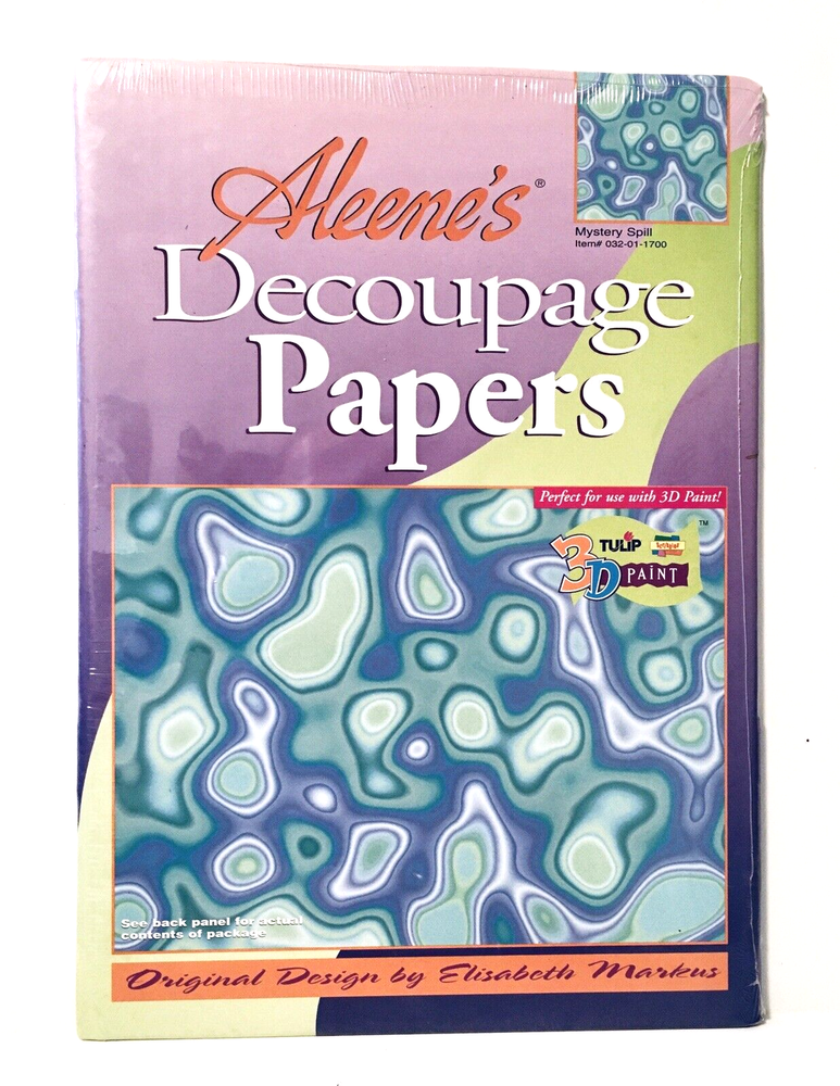 Aleene's Decoupage Papers - 6 Design Packs - E. Markus