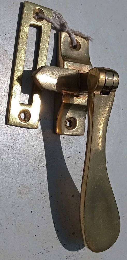 Vintage brass Olde Victorian Window Handle Security latch lock security
