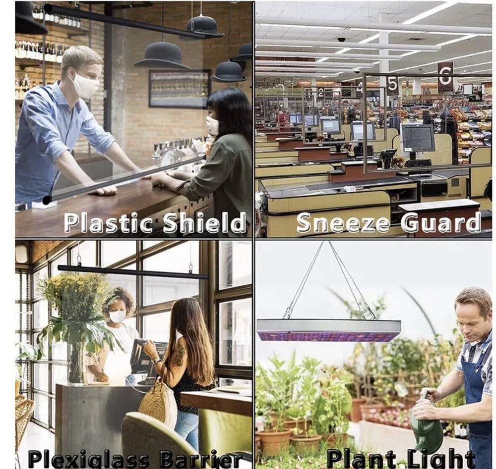 Stage Light Safety Cables 47”, Stainless Steel Security Cable.Multi Use/4PCS SET