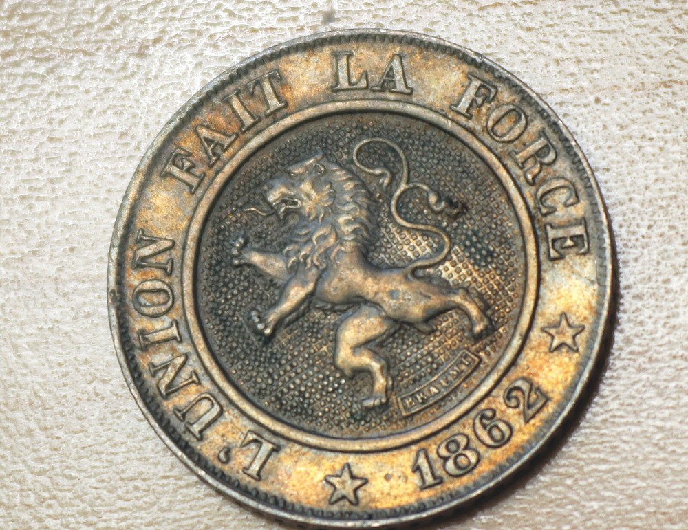 1862 Belgium 10 Centimes