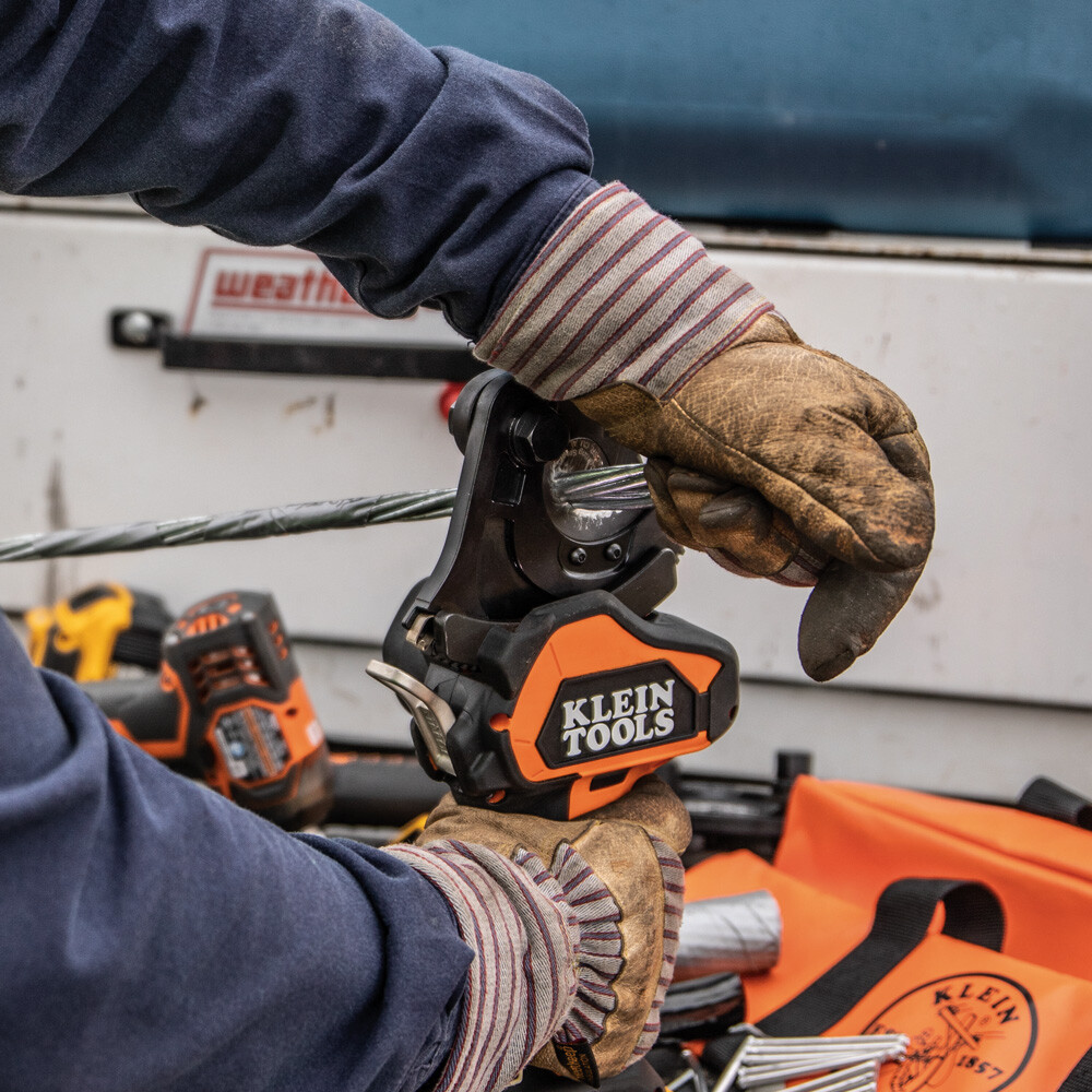 Klein Tools BAT20GD1 Battery-Operated EHS Closed-Jaw Cable Cutter, 2 Ah