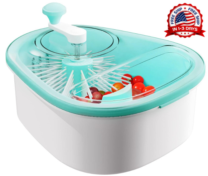 Fruit Cleaner Spinner, Large Fruit Washer Spinner, Fruit Cleaner Spinner