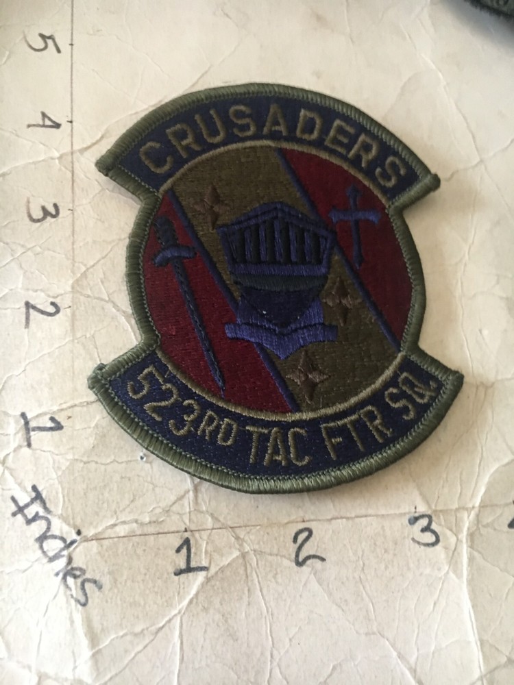 USAF  523rd Tactical Fighter Squadron subdued patch 6/5/25
