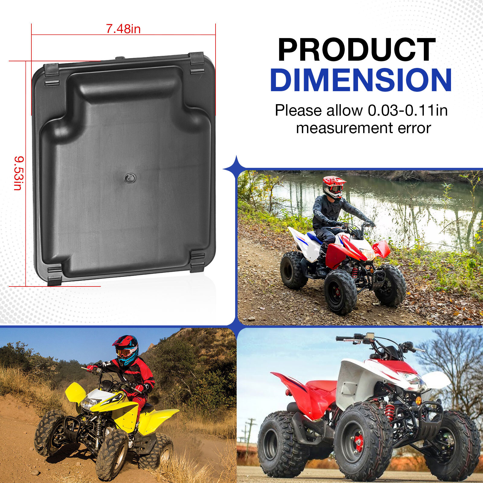 FOR HONDA TRX300EX TRX300X TRX 300EX 300X TRX250X 250X AIR BOX LID COVER + SEAL