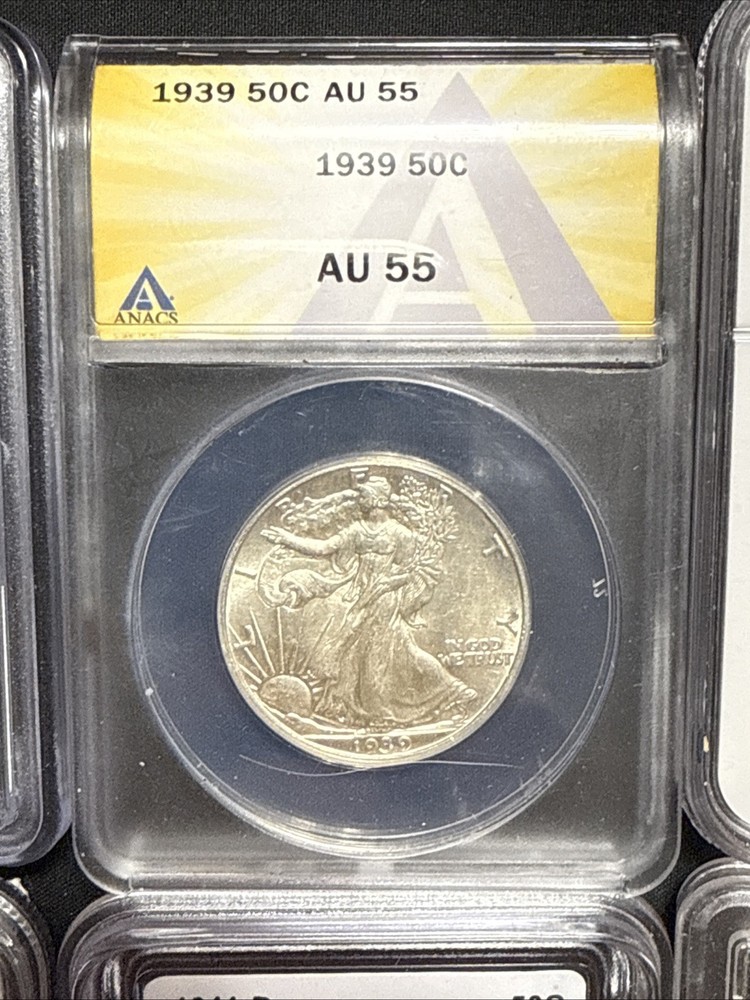 6 Silver Slabs Halves Lot