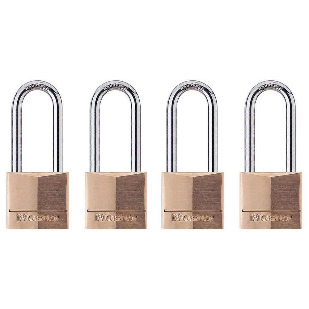 Master Lock 140QLH Solid Brass Keyed-Alike Wide Padlock 1-9/16 in.