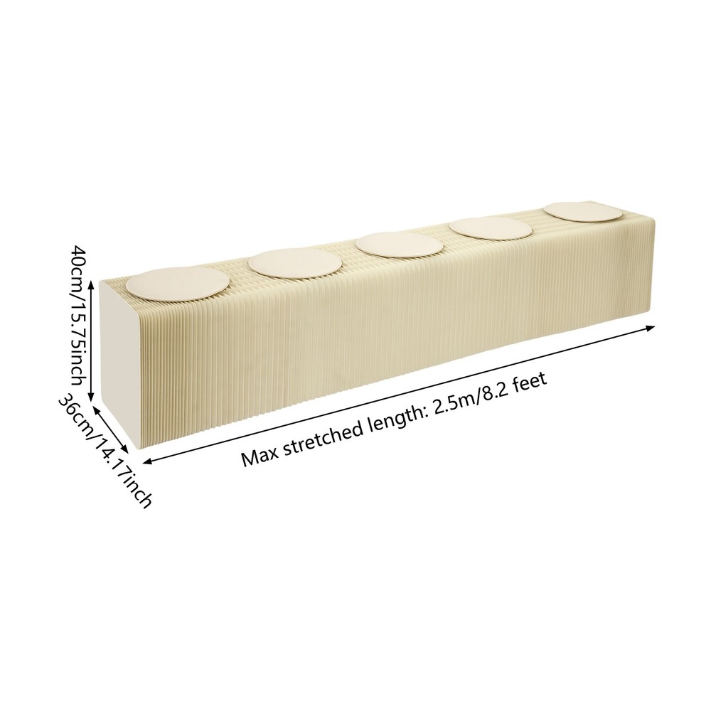 Foldable Shoe Changing Stool, Heavy-duty Folding Craft Bench With Cushion