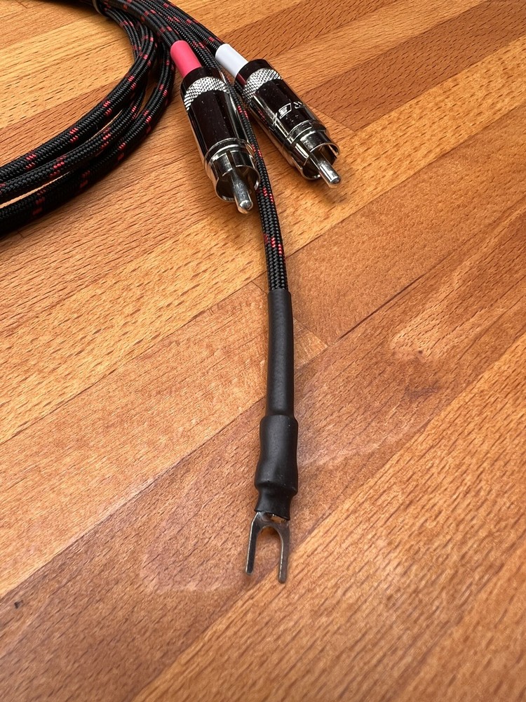 3 Ft Audiophile Unterminated Turntable Replacement Phono RCA Cables Low Cap!