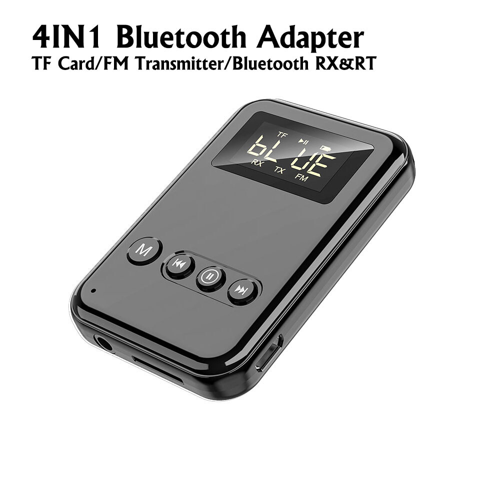 3in1 Bluetooth Wireless Adapter&FM Transmsitter for Phone/Speaker/Car Stereo/TV