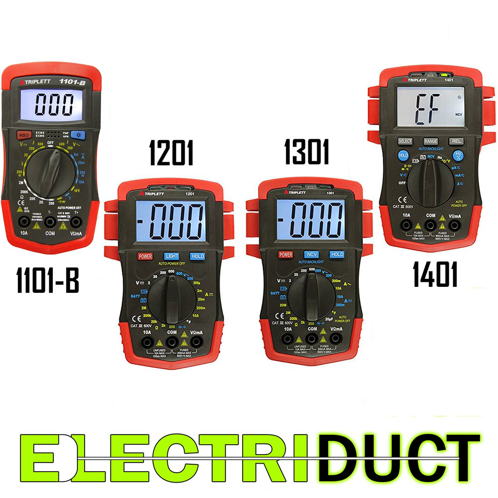 Triplet Compact Digital Multimeter - Model 1101-B - 1201 - 1301 - 1401