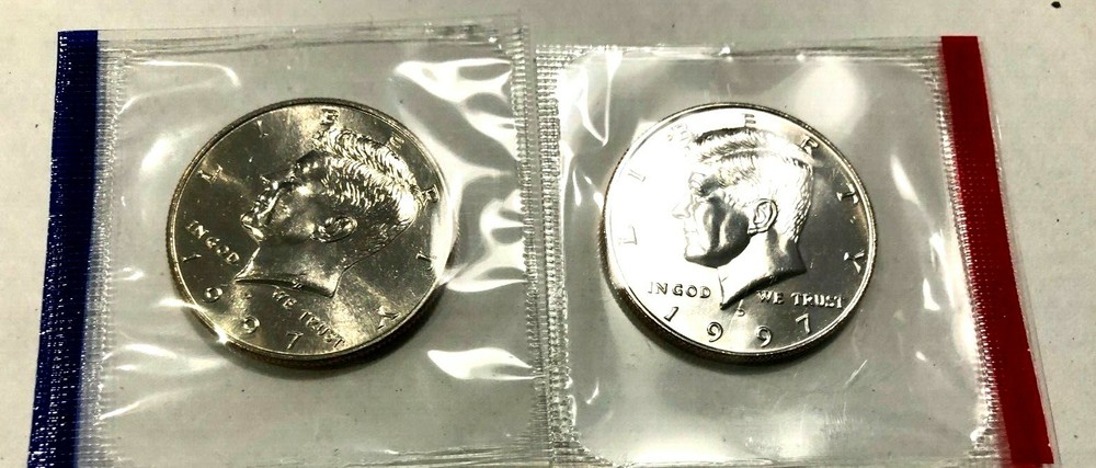 1997 P D  KENNEDY HALF DOLLAR Choice In Cello From Mint Sets